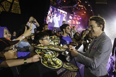 Marvel Studios’ Avengers: Infinity War Talent Tour Red Carpet Fan Event, Singapore - April 16th - Robert Downey Jr.