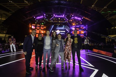 Marvel Studios’ Avengers: Infinity War Talent Tour Red Carpet Fan Event, Singapore - April 16th - George Tanasijevich, Joe Russo, Benedict Cumberbatch, Karen Gillan, Robert Downey Jr., Mahesh Samat