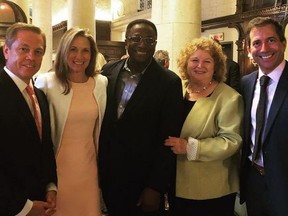 This Instagram photo shows Councillors Michelle Holland (second from the left) and Michael Thompson (middle) in Florida.
