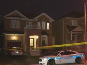 A 41-year-old man was arrested early Friday morning in connection to a double shooting at Pergola Way in Brampton.