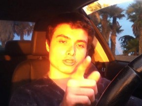 This image from video posted on YouTube shows Elliot Rodger. Sheriff's officials say Rodger was the gunman who went on a shooting rampage near the University of California at Santa Barbara on Friday, May 23, 2014. In the video, posted on the same day as the shootings, Rodger looks at the camera and says he is going to take his revenge against humanity. He describes loneliness and frustration because "girls have never been attracted to me." (AP Photo/YouTube)