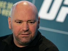 UFC president Dana White speaks with the media before UFC 207 on Dec. 28, 2016