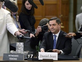 Daniel Jean, National Security and Intelligence Adviser to the Prime Minister, prepares to appear at a Commons national security committee on Parliament Hill in Ottawa on Monday, April 16, 2018.