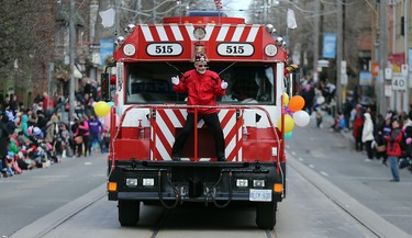 The annual Toronto Beaches Lions Club Easter Parade hops along Queen St in Toronto  on Sunday April 1, 2018. Dave Abel/Toronto Sun/Postmedia Network