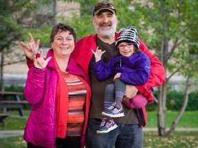 (Left to right) Kirsten Meyer, Ian Silver, Natasha Silver.