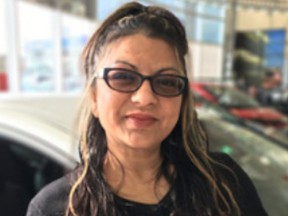 Linda Prakash, 45, was hit by a car that did not stop on Monday, April 2, 2018 in Brampton. (attrelltoyota.com)