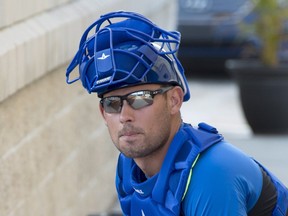 Toronto Blue catcher Luke Maile. (FRANK GUNN/The Canadian Press files)