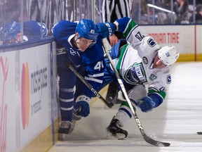 The Toronto Marlies won a hard-fought series opener against the Utica Comets on Saturday. (Christian Bonin/Flickr)