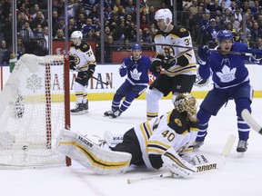 The Maple Leafs won the season series against the Boston Bruins, 3-1. (Jack Boland/Toronto Sun)