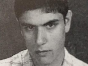 Alek Minassian, 25, who faces 10 counts of first-degree murder for a deadly van attack on a North York sidewalk on Monday, April 23, 2018, is seen here as a teenager in his Grade 10 photo in the Thornlea Secondary School yearbook.