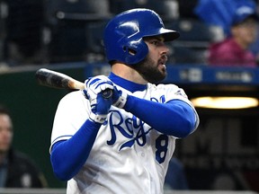 Mike Moustakas of the Kansas City Royals. (ED ZURGA/Getty Images files)