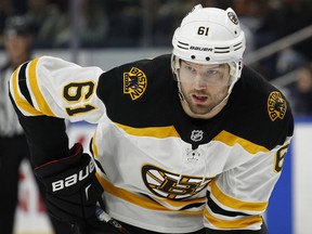 Boston Bruins forward Rick Nash has appeared on 77 playoff games. (The Associated Press)