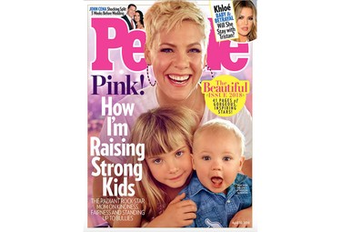 Grammy Winner Pink Graces the Cover of PEOPLE's Beautiful Issue with Her Two Kids