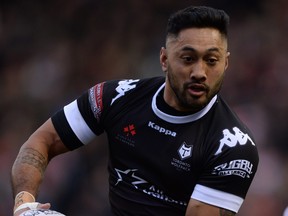 Quentin Laulu-Togaga'e, formerly of the Toronto Wolfpack. 
(NATHAN STIRK/Getty Images files)