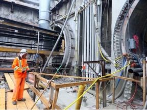 The construction entrance of the Eglinton Crosstown LRT on Tuesday April 29, 2014. The project will cost cost $5.3 billion,the largest transit expansion in Toronto's history. The line will go from Mt. Dennis, travel under Eglinton to Kennedy.