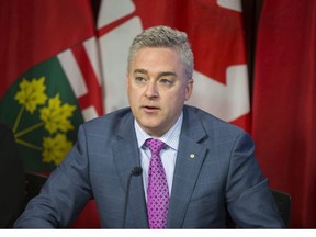 MPP Michael Harris, for Kitchener-Conestoga, was removed from the Ontario PC party caucus after sexting allegations involving an intern were reported on Ariday, April 6, 2018.