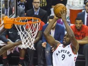 Raptors forward Serge Ibaka during the first half of Saturday's Game 1 win over Washington.