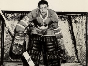Terry Sawchuk of the Toronto Maple Leafs