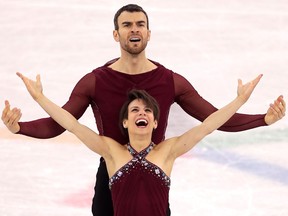 Meagan Duhamel and Eric Radford of Canada compete during the Pair Skating Free Skating at Gangneung Ice Arena on Feb. 15, 2018
