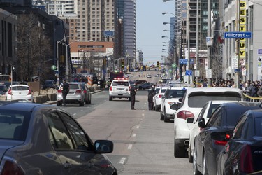 9 people were killed on Yonge Street between Finch and Sheppard in Toronto's North York area after a van struck dozens of people this afternoon,  on Monday April 23, 2018. Stan Behal/Toronto Sun/Postmedia Network