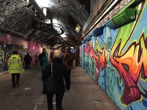 The Vaults occuipies a vast network of tunnels beneath London’s Waterloo Station. ROBIN ROBINSON/POSTMEDIA NETWORK
