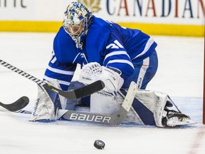 Toronto Maple Leafs goalie Frederik Andersen is locked in at No. 1 ahead of the 2018-2019 season. (TORONTO SUN FILES)