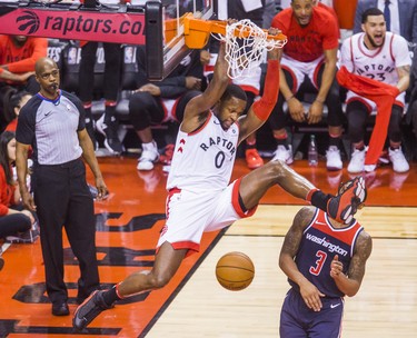 Toronto Raptors C.J. Miles during 1st half action against the Washington Wizards in Game 2 of the Eastern Conference - First Round at the Air Canada Centre in Toronto, Ont. on Tuesday April 17, 2018. Ernest Doroszuk/Toronto Sun/Postmedia Network