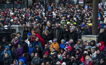 #TorontoStrong Vigil at Mel Lastman Square in Toronto, Ont. on Sunday April 29, 2018. The event brought people together following the van attack that left 10 people dead. Ernest Doroszuk/Toronto Sun/Postmedia Network
