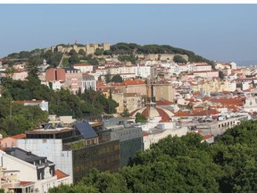 There is a great view of LIsbon and Castelo de Sao Jorge from the rooftop Sky Bar at Tivoli Avenida da Liberdade hotel.The castle sits atop the tallest of the city's seven hills.