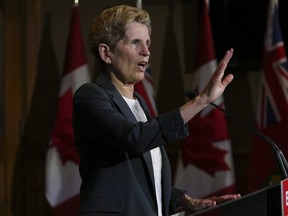 Ontario Premier Kathleen Wynne on Tuesday gave her final address to the legislature before the offical start to the election campaign. (JACK BOLAND, Toronto Sun)