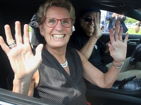 Ontario Premier Kathleen Wynne toured Blackberry QNX Autonomous Vehicle Innovation Centre in Kanata on July 21, 2017. (Toronto Sun files)