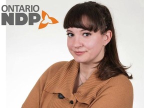 Ontario NDP candidate Erica Kelly,