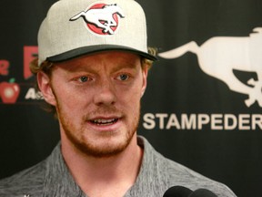 Calgary Stampeders backup QB Andrew Buckley announced his retirement from the Canadian Football League after being accepted into medical school at the University of Calgary. Monday, May 7, 2018. Dean Pilling/Postmedia