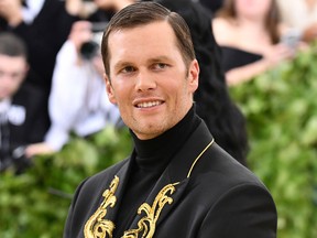 Tom Brady attends The Metropolitan Museum of Art's Costume Institute benefit gala celebrating the opening of the Heavenly Bodies: Fashion and the Catholic Imagination exhibition on May 7, 2018