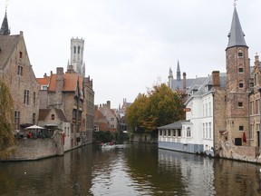 This canal in Bruges with the top of the Belfry visible in the distance is just one of many breathtaking views in Belgium.