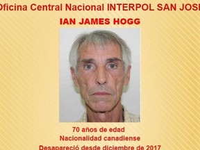 Ian James Hogg disappeared in Costa Rica in December.