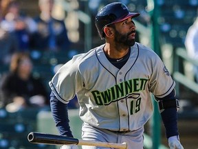 Jose Bautista has been playing with Braves' Triple A affiliate Gwinnett Stripers. (twitter.com/gostripers)