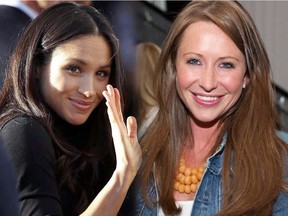 Meghan Markle (left) and  Jessica Mulroney