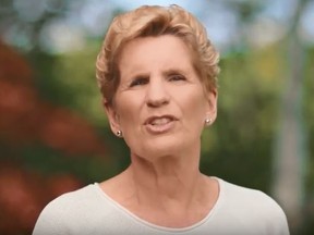 Premier Kathleen Wynne appears in a new ad Better Never Stops. (Screengrab)