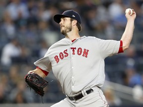 Red Sox lefty Drew Pomeranz held the Yankees to two runs in six innings on Tuesday. He takes the mound against the Jays on Sunday. (AP)