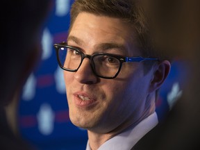 New Leafs GM Kyle Dubas, who took over the job Friday, May 11, 2018, will now need to replace Lou Lamoriello and Mark Hunter. (Stan Behal/Toronto Sun)