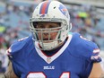 Richie Incognito of the Buffalo Bills warms up before the game against the Miami Dolphins at New Era Stadium on December 24, 2016 in Orchard Park, New York