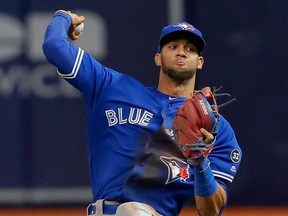 Lourdes Gurriel of the Toronto Blue Jays. 
(MIKE CARLSON/Getty Images)