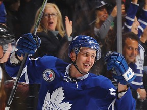 Martin Marincin, who leads Marlies defencemen with six assists in the AHL playoffs, finally has something to smile about. (Getty Images)(