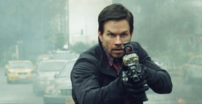 This image released by STXfilms shows Mark Wahlberg in a scene from “Mile 22,” in theaters on Aug. 3.