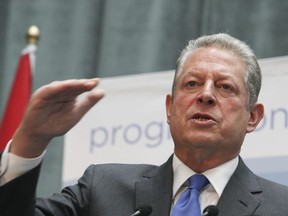 Former U.S  Vice-President Al Gore gives an speech on saving the environment at the on MaRS Discovery  Cetnre in Toronto Thursday November 21, 2013.