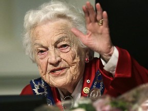 Outgoing Mayor of Mississauga Hazel McCallion during her last council meeting in Mississauga, Ont. on Wednesday November 26, 2014. Craig Robertson/Toronto Sun/QMI Agency ORG XMIT: POS1610211942004165