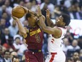Toronto Raptors Kyle Lowry during 1st half action against Cleveland Cavaliers George Hill in Eastern Conference Semifinals at the Air Canada Centre at the Air Canada Centre in Toronto, Ont. on Tuesday May 1, 2018. Ernest Doroszuk/Toronto Sun/Postmedia Network