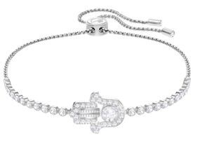 Swarovski elegant Hamsa hand bracelet, perfect for Mother's Day