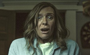 This image released by A24 shows Toni Collette in a scene from “Hereditary.” (A24 via AP)